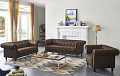 Комплект мягкой мебели Windsor, коричневый